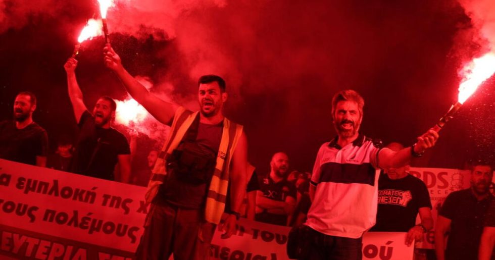 Οι λιμενεργάτες δεν δουλεύουν για τον πόλεμο!